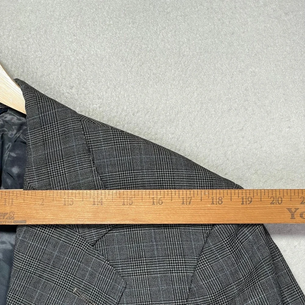 Vintage Polo Ralph Lauren Blazer Jacket Mens 40L Charcoal Wool 2-Button USA Made